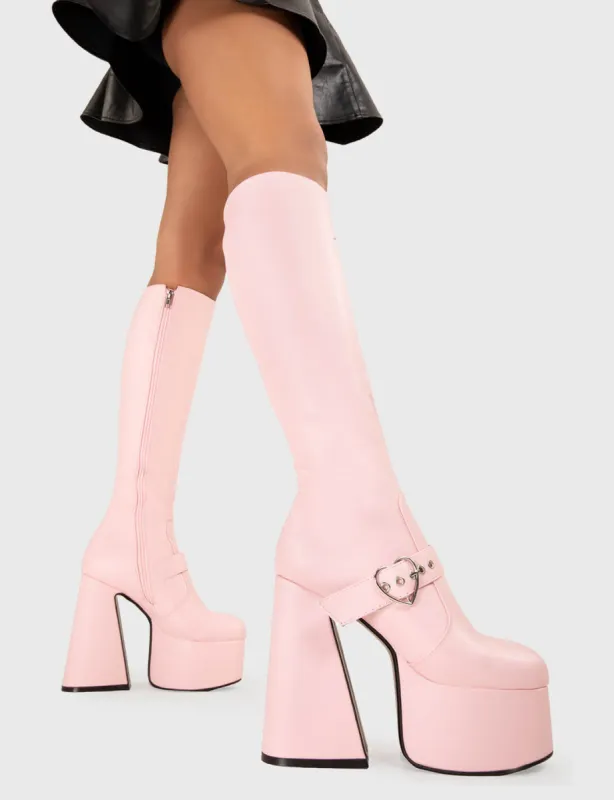 Walk With Love Platform Knee High Boots sold by Lamoda