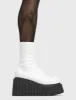 Lamoda Muster Up Chunky Ankle Creeper Boots White PU Bold Platform Chic sold by Lamoda