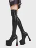 Answer Platform Thigh High Boots sold by Lamoda