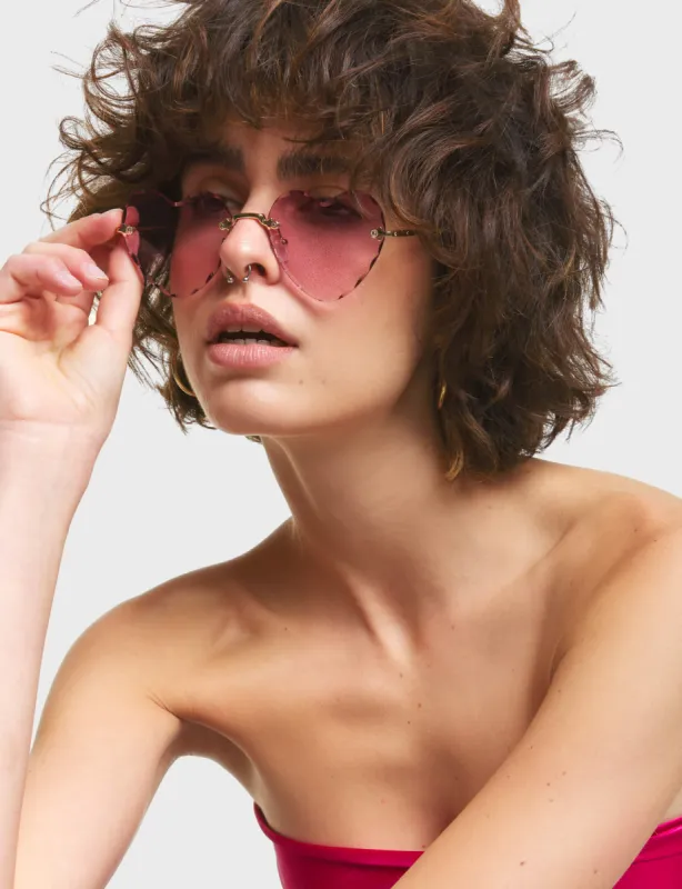 Eye Candy Heart Sunglasses sold by Lamoda