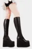 Right Hand Chunky Platform Knee High Boots sold by Lamoda