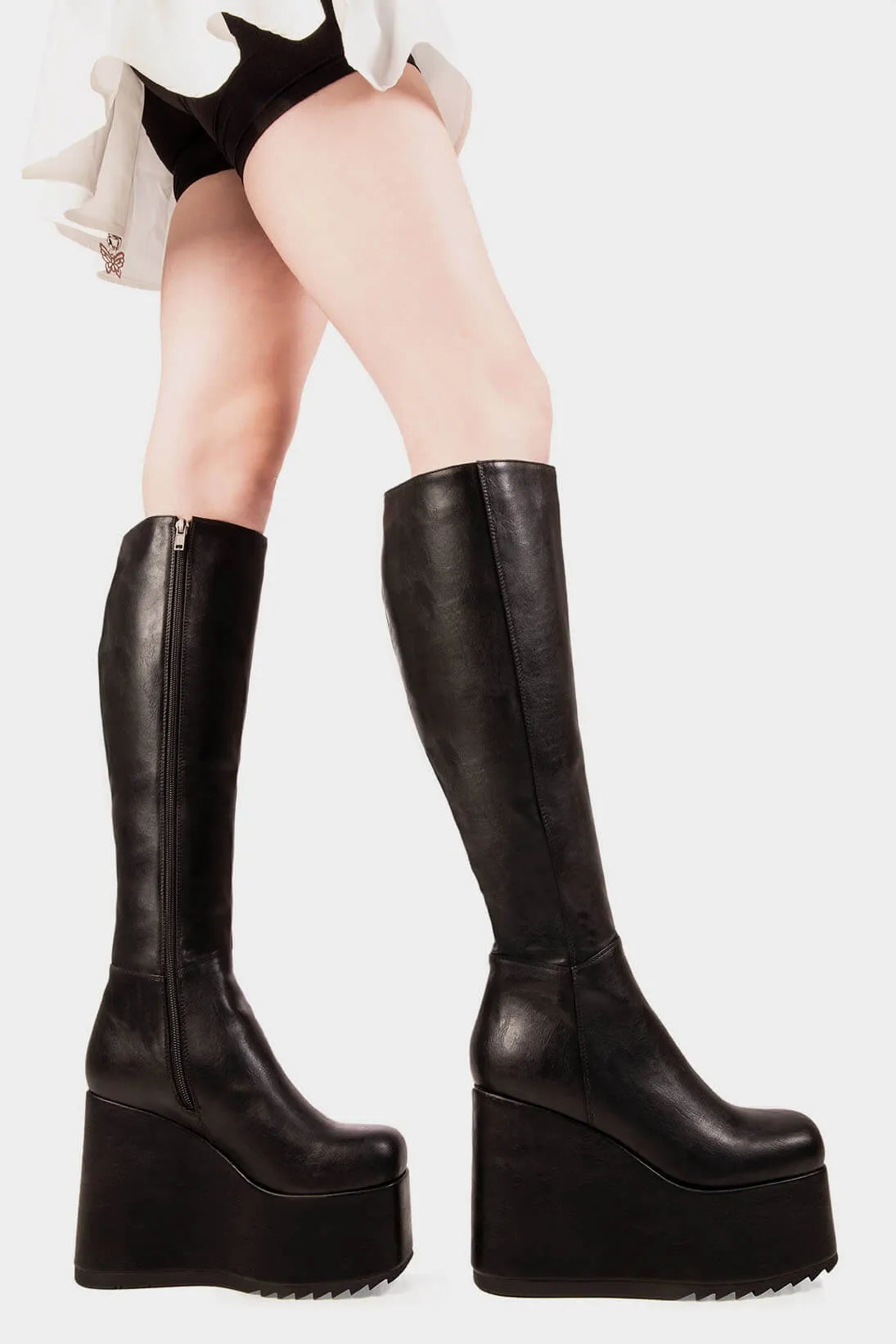 Right Hand Chunky Platform Knee High Boots sold by Lamoda product image thumbnail 3