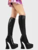 Money Moves Platform Knee High Boots sold by Lamoda