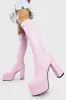 Whatta Showdown Platform Knee High Boots sold by Lamoda