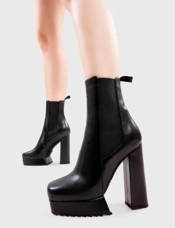 Hackers Platform Ankle Boots sold by Lamoda