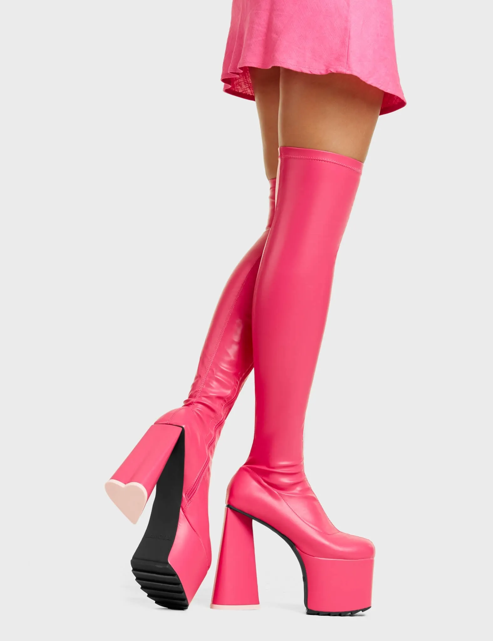 Separate Platform Thigh High Boots sold by Lamoda