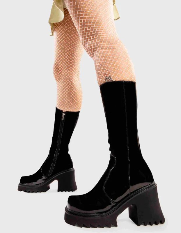 Mind Pool Chunky Platform Calf Boots sold by Lamoda