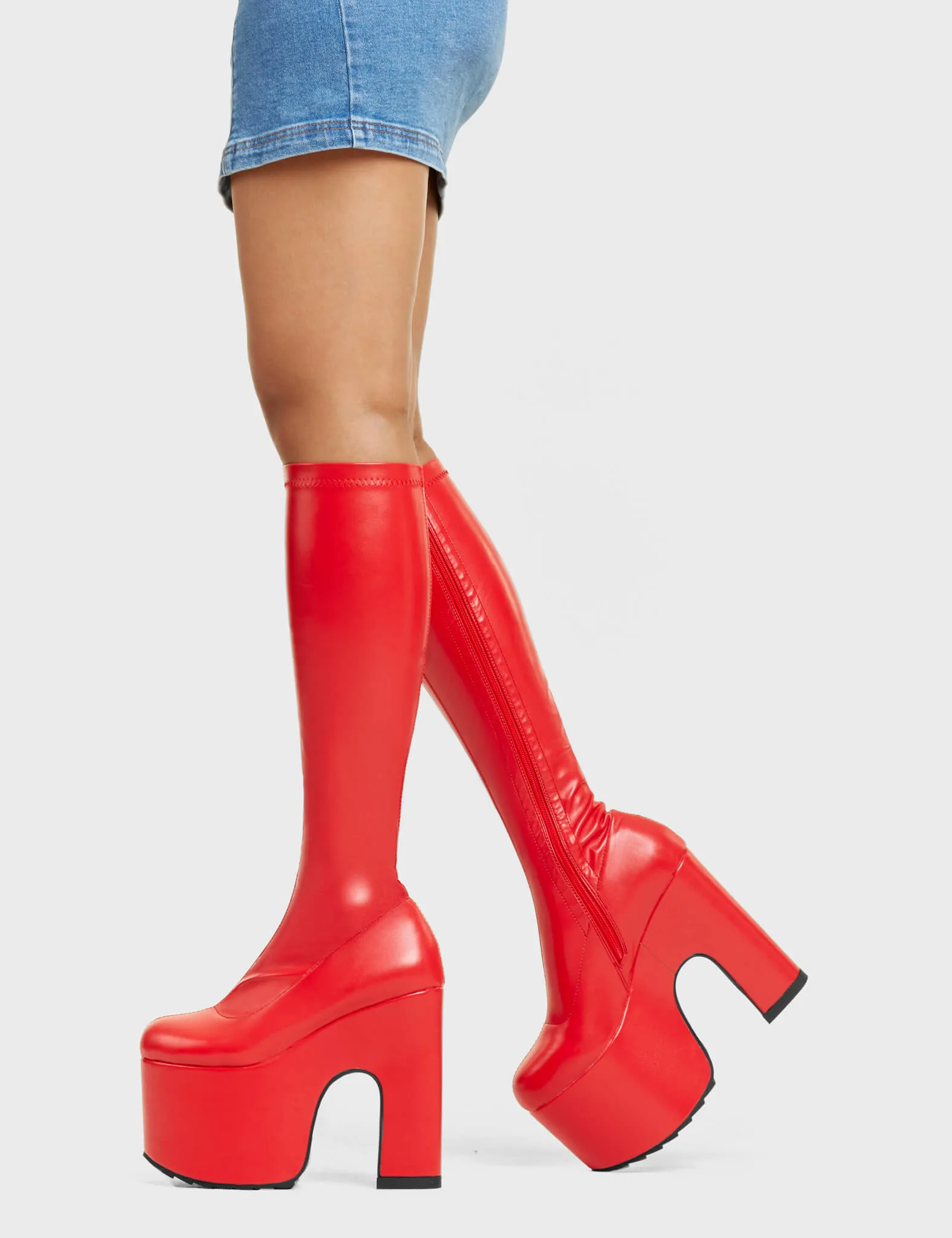 Awkward Chunky Platform Knee High Boots sold by Lamoda product image thumbnail 3