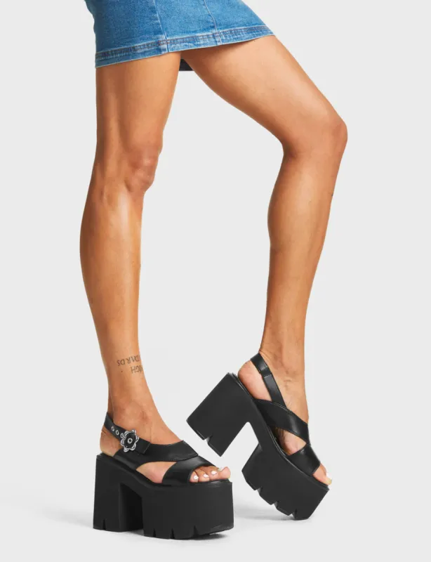 Honey Bun Chunky Platform Sandals sold by Lamoda