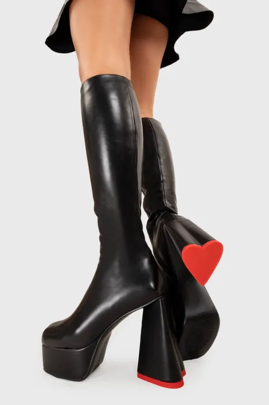Sweet Talker Wide Calf Platform Knee High Boots sold by Lamoda