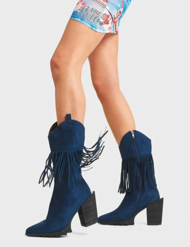 Astonishing Western Calf Boots sold by Lamoda