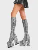 Messenger Platform Knee High Boots sold by Lamoda