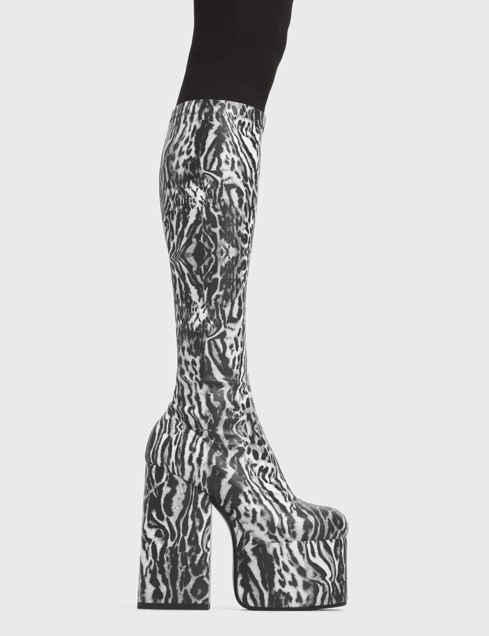 Messenger Platform Knee High Boots sold by Lamoda
