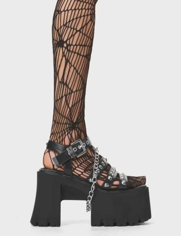 Pixie Chunky Platform Sandals sold by Lamoda