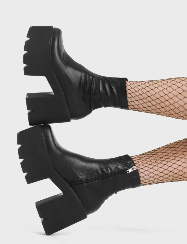 Switch Off Chunky Platform Ankle Boots sold by Lamoda