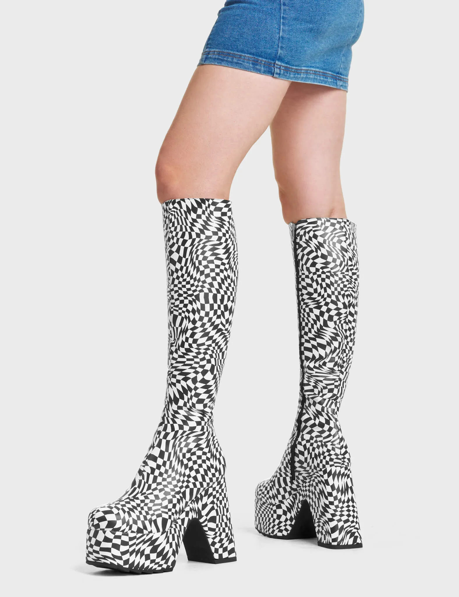 Willpower Platform Knee High Boots sold by Lamoda