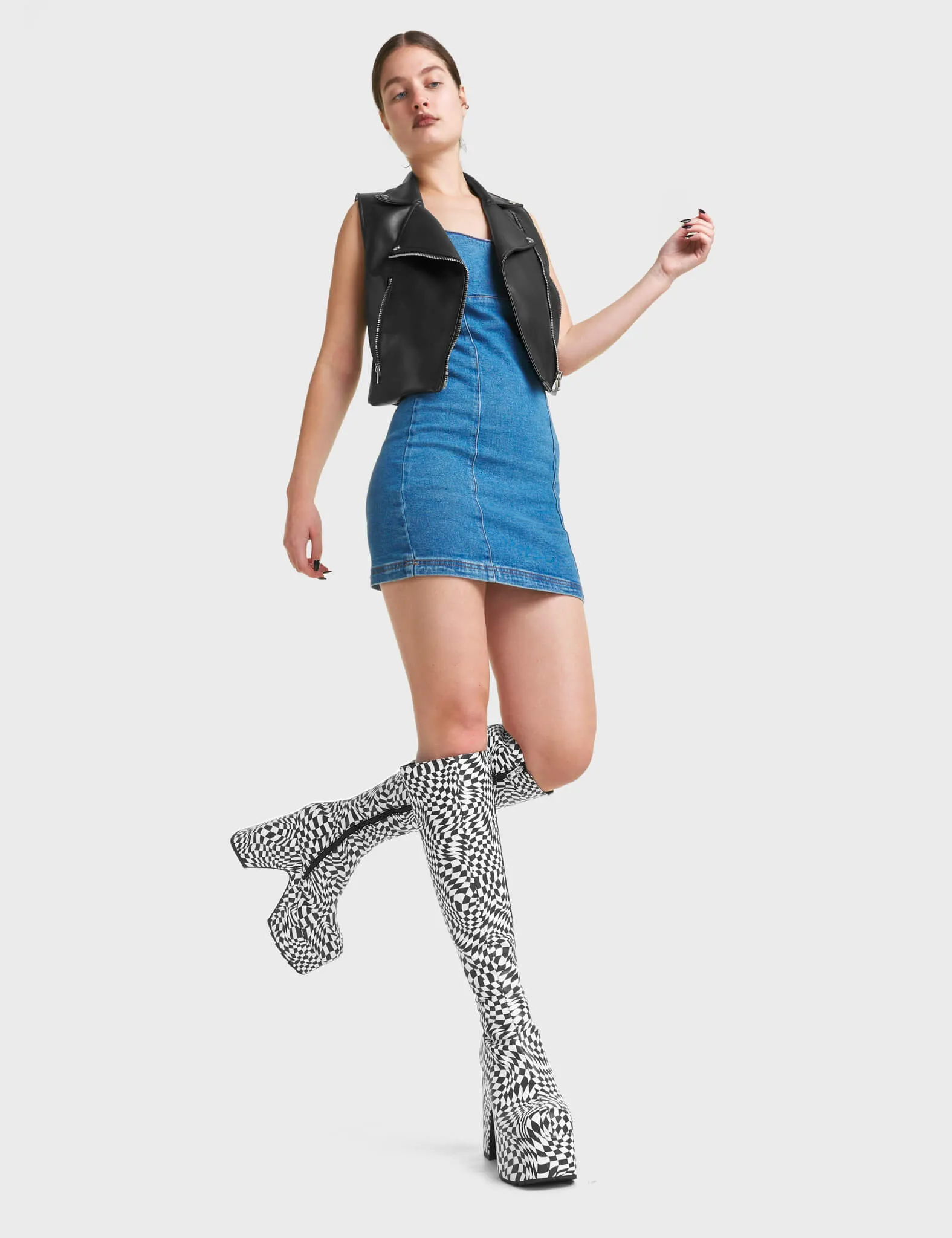 Willpower Platform Knee High Boots sold by Lamoda product image thumbnail 2