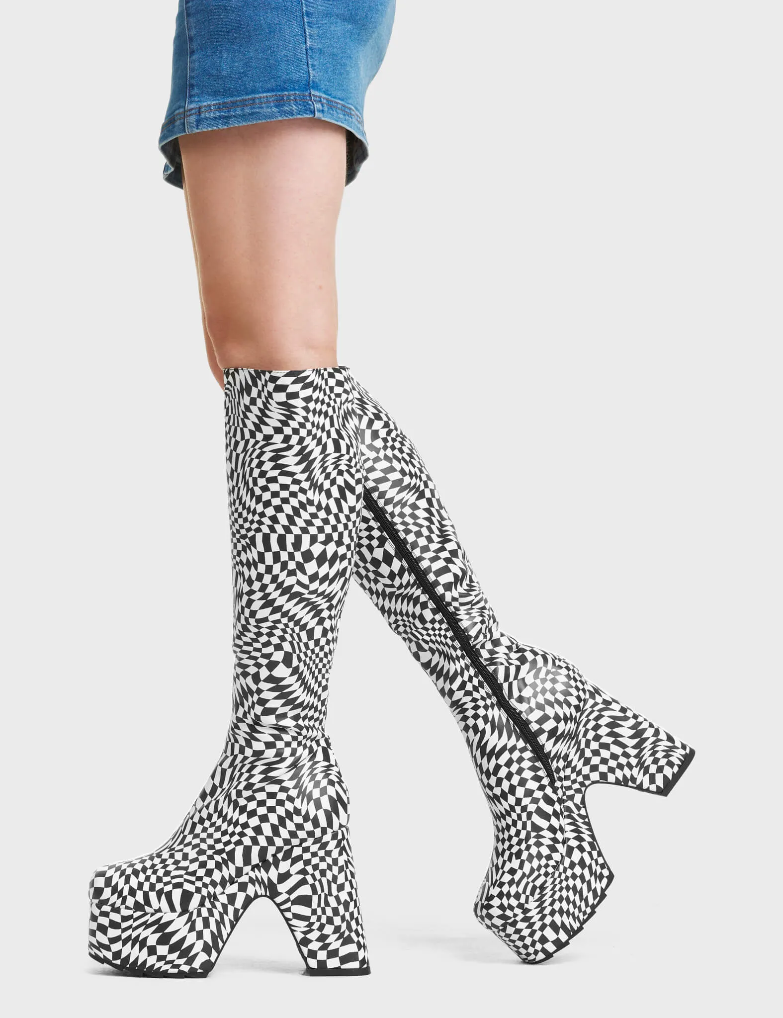 Willpower Platform Knee High Boots sold by Lamoda product image thumbnail 3