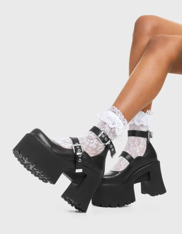 Look Away Chunky Platform Shoes sold by Lamoda