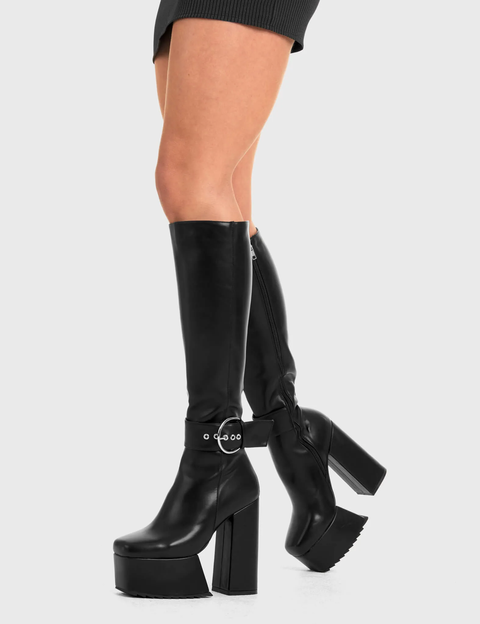 Power Over You Platform Knee High Boots sold by Lamoda