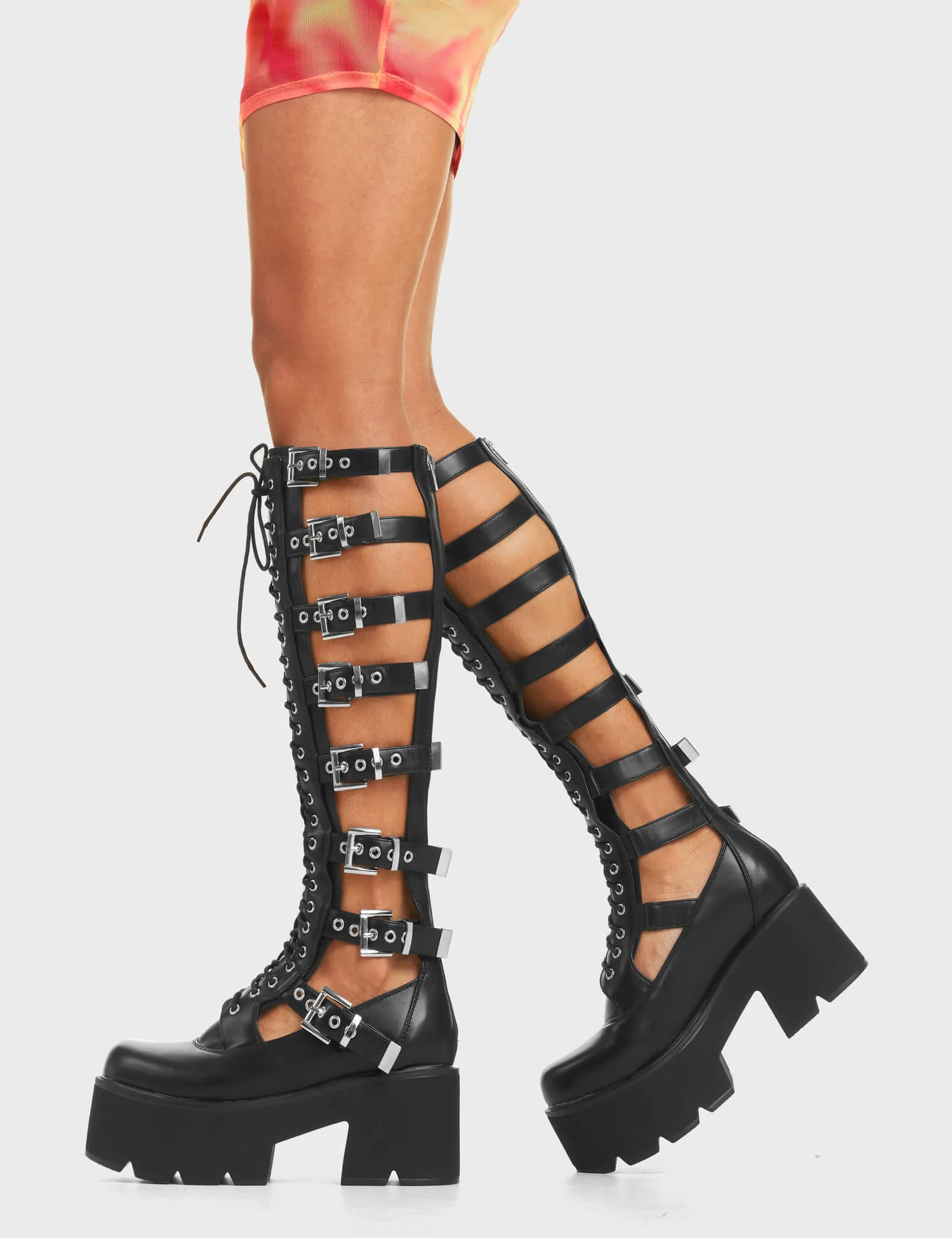 Peakaboo Chunky Platform Knee High Boots sold by Lamoda product image thumbnail 4