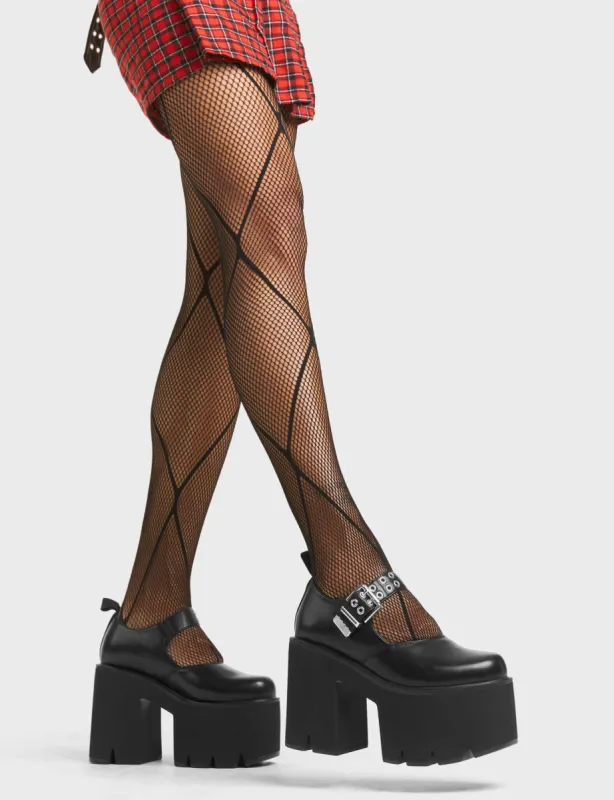Lonely Eyes Chunky Platform Mary Jane Shoes sold by Lamoda