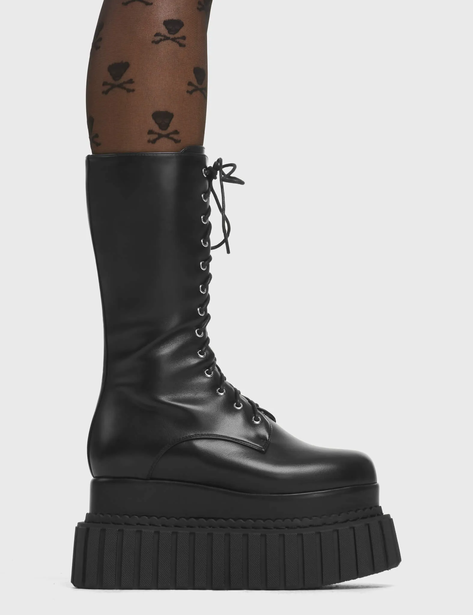 Rock Out Chunky Platform Ceeper Calf Boots sold by Lamoda
