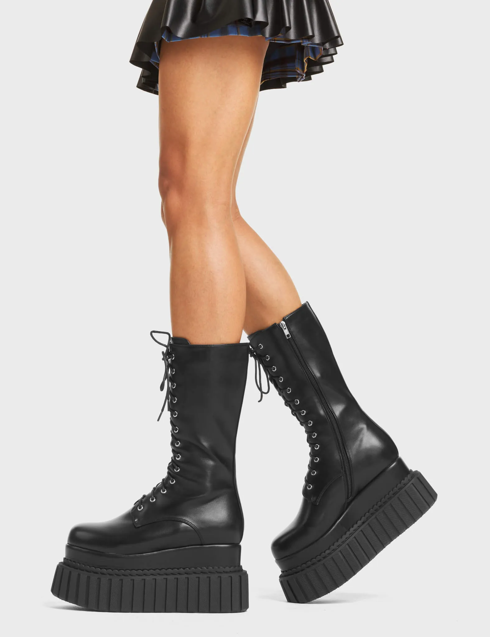 Rock Out Chunky Platform Ceeper Calf Boots sold by Lamoda product image thumbnail 4