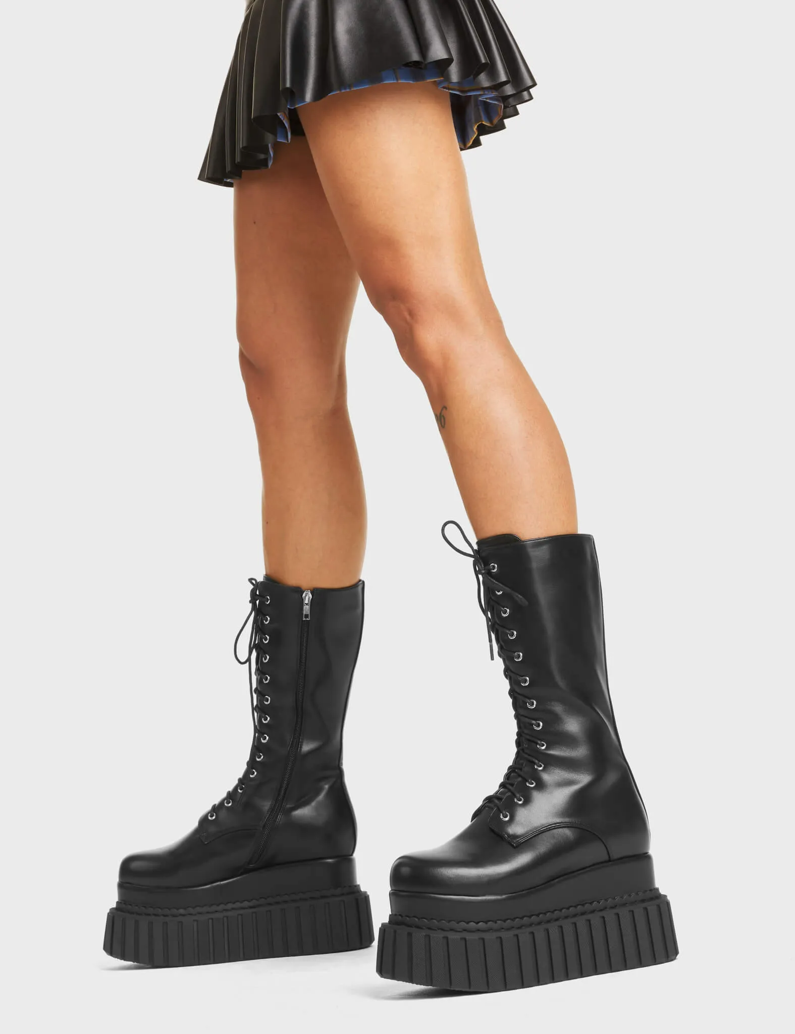 Rock Out Chunky Platform Ceeper Calf Boots sold by Lamoda product image thumbnail 2