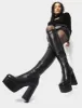 Whatta Showdown Wide Calf Platform Knee High Boots sold by Lamoda