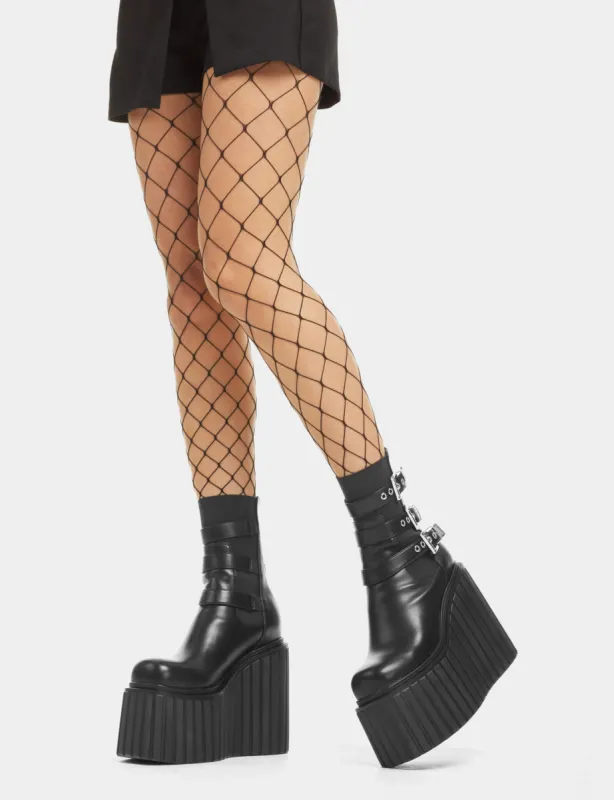 Taking Chances Fishnet Tights sold by Lamoda