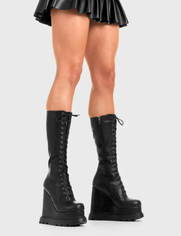 Empty Space Chunky Platform Calf Boots sold by Lamoda