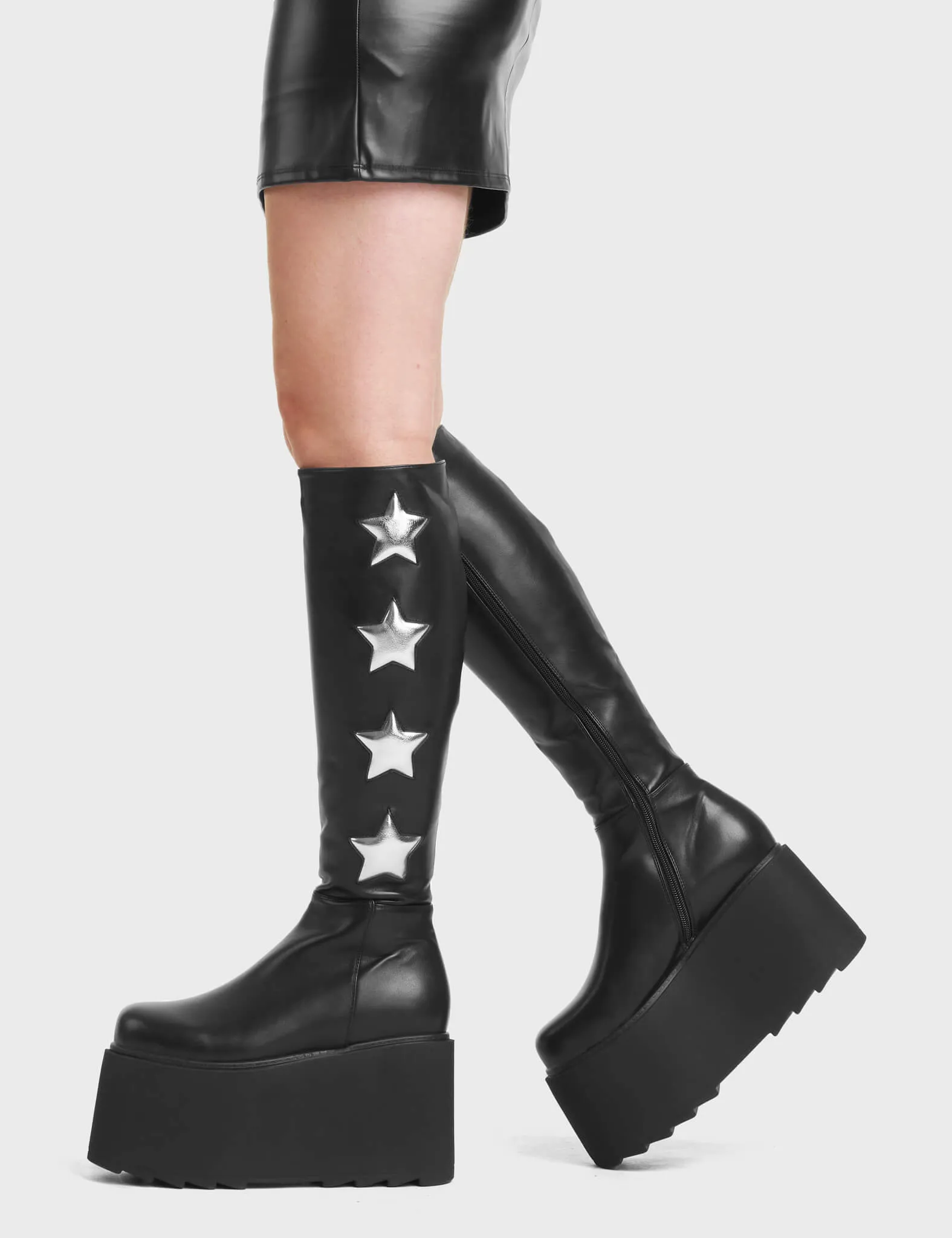 Extraterrestrial Platform Knee High Boots sold by Lamoda product image thumbnail 3