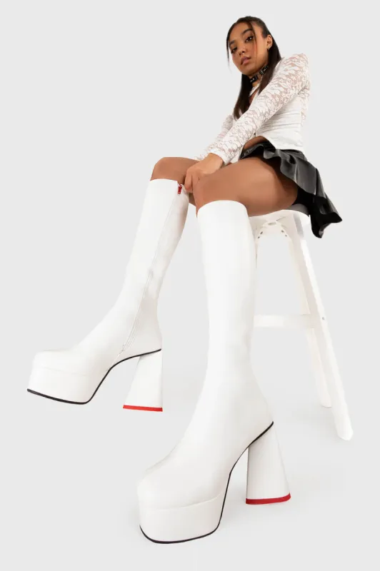 Sweet Talker Wide Calf Platform Knee High Boots sold by Lamoda