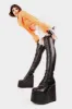 Don't Fold Chunky Platform Thigh High Boots sold by Lamoda