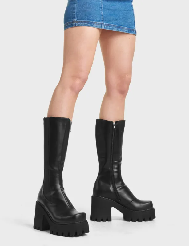 Paradise Chunky Platform Calf Boots sold by Lamoda