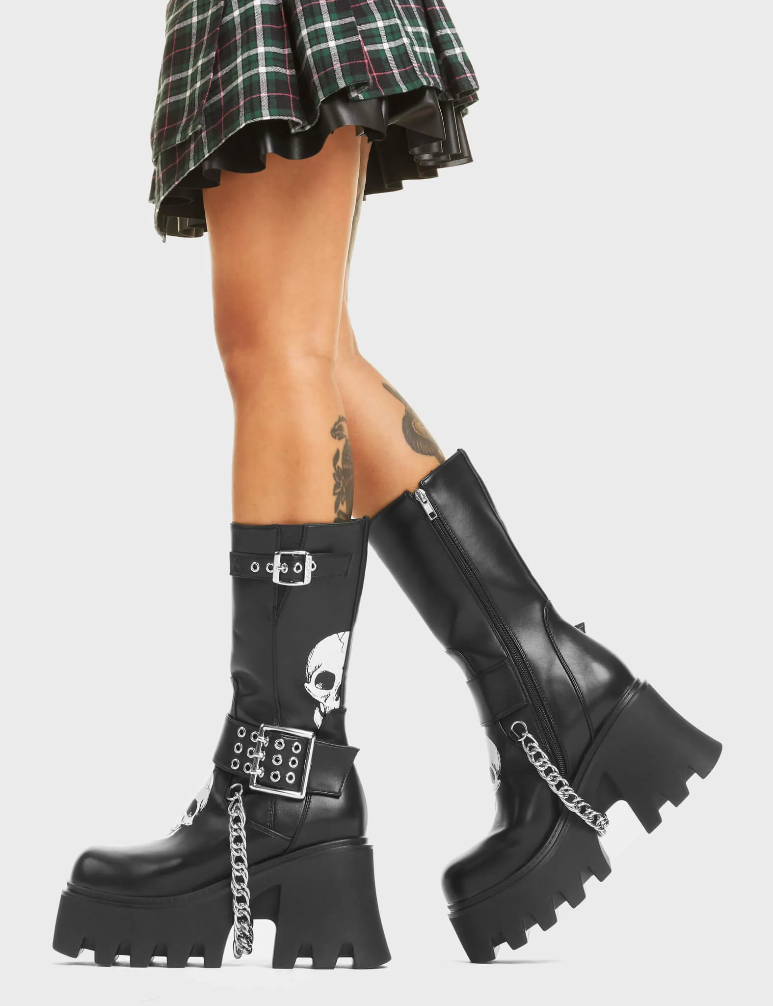 Visions Chunky Platform Calf Boots sold by Lamoda product image thumbnail 4