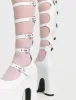 On A Loop Chunky Platform Knee High Boots sold by Lamoda