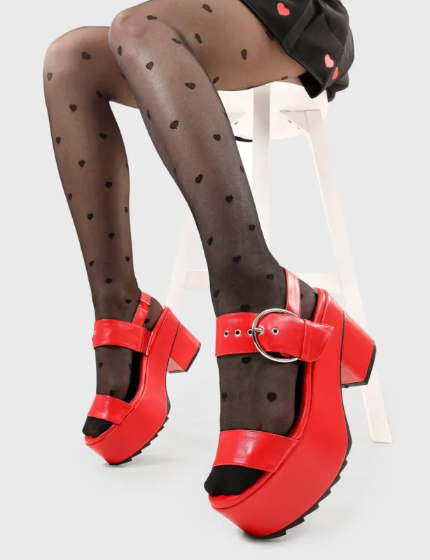 Trapped In The Sun Chunky Platform Sandals sold by Lamoda