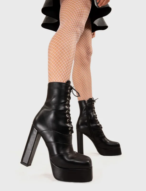 Entanglement Platform Ankle Boots sold by Lamoda
