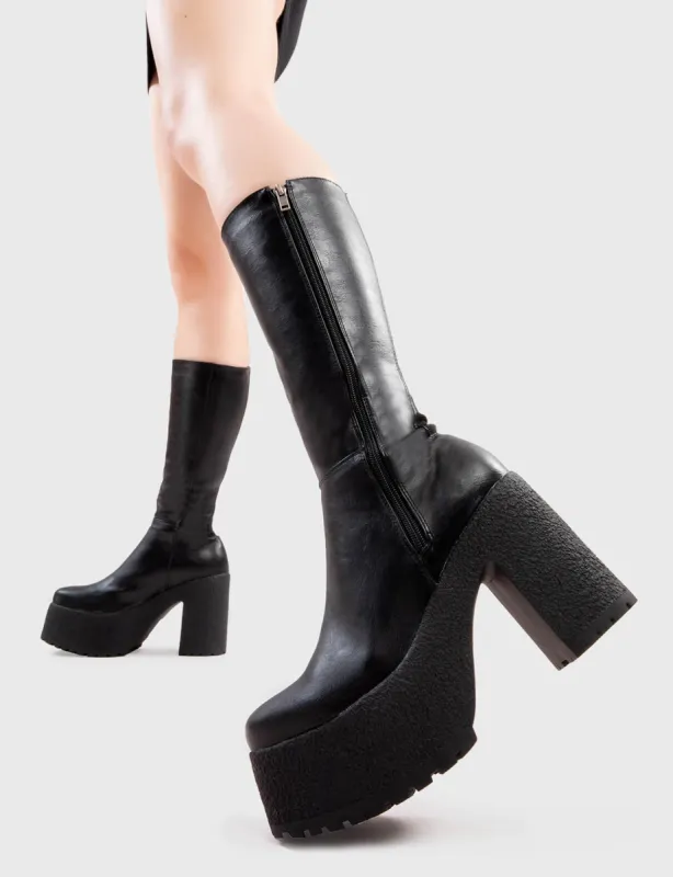 Salt Platform Calf Boots sold by Lamoda
