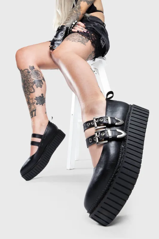 I'm A Believer Chunky Platform Creeper Shoes sold by Lamoda