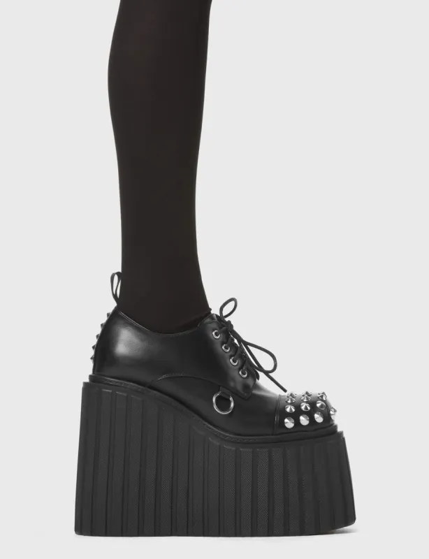 Quiet Down Chunky Platform Creeper Shoes sold by Lamoda