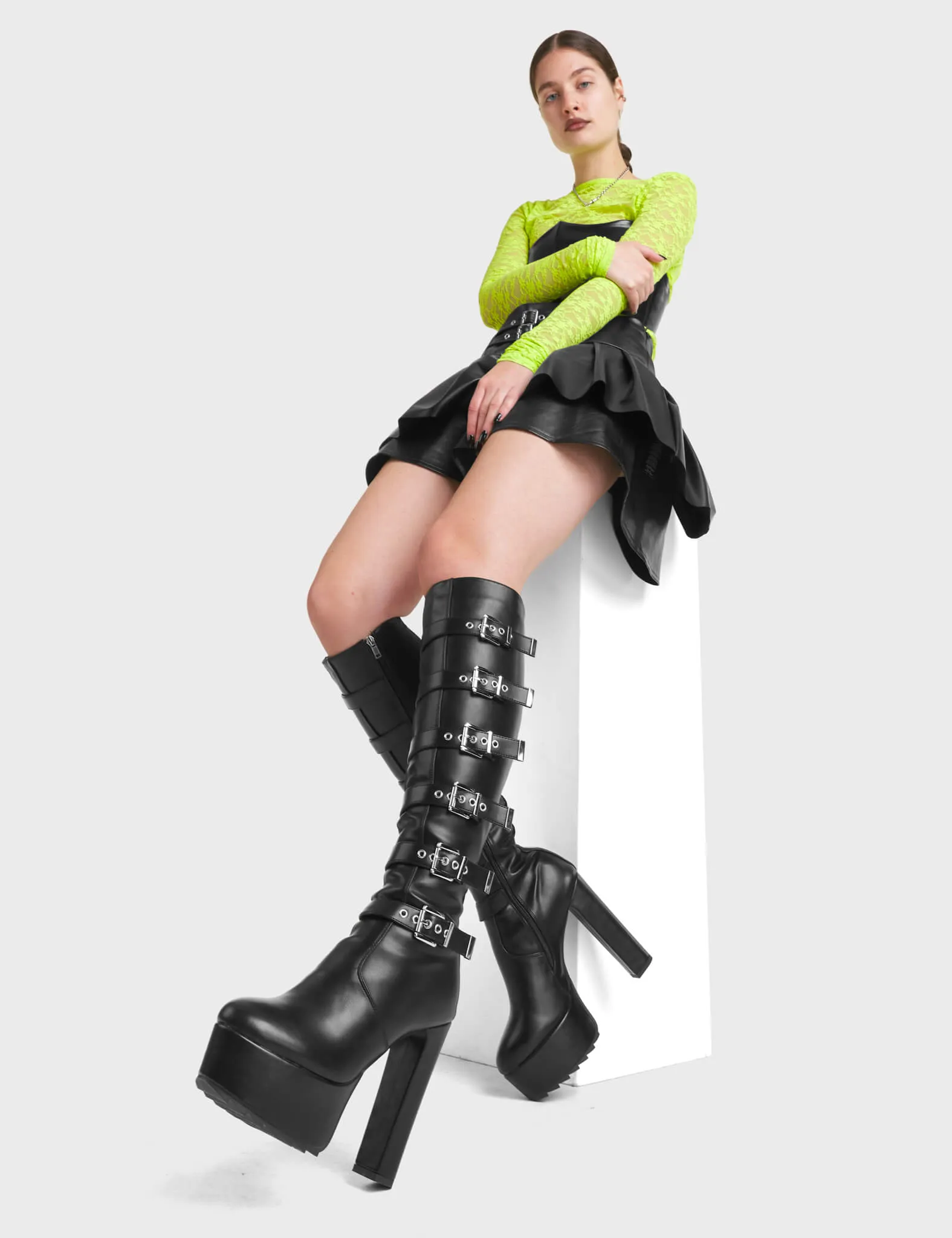 Direct Platform Knee High Boots sold by Lamoda product image thumbnail 2