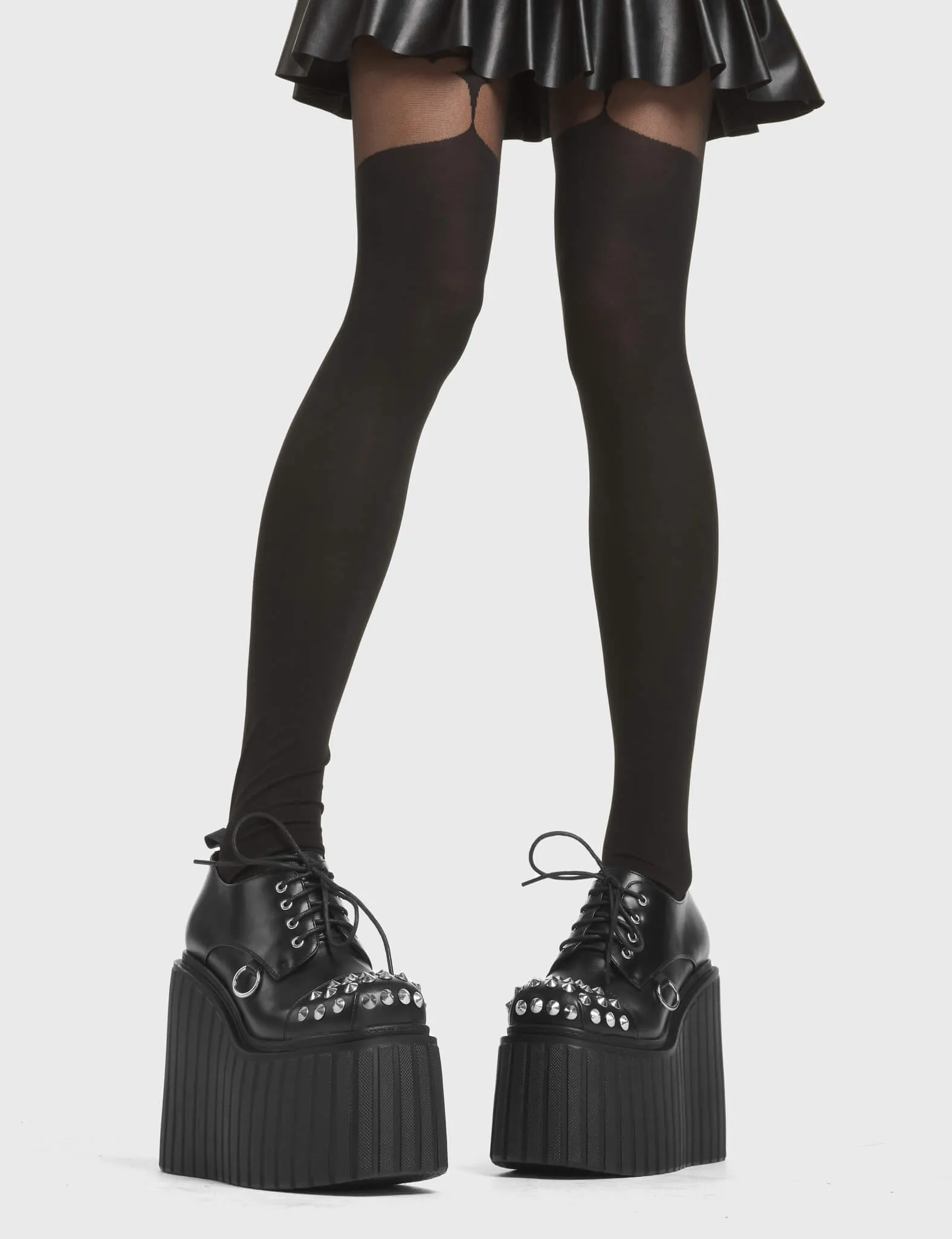 Lamoda Quiet Down Black PU Chic Urban Ankle Boots Street Style Fashion sold by Lamoda product image thumbnail 3