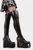 Out Of Line Chunky Platform Thigh High Boots sold by Lamoda