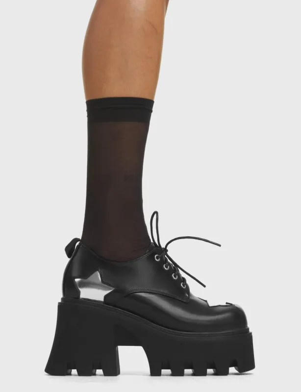 Swear Jar Chunky Platform Shoes sold by Lamoda