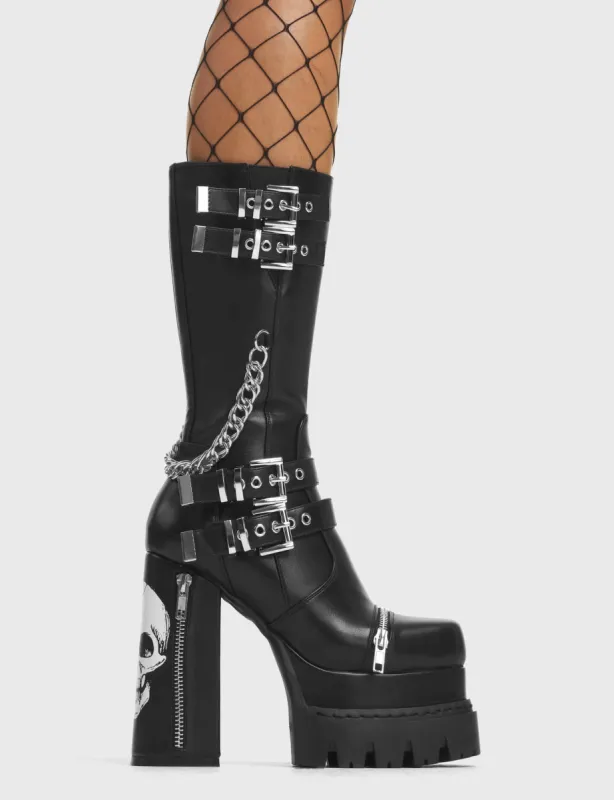 Secrets Platform Calf Boots sold by Lamoda