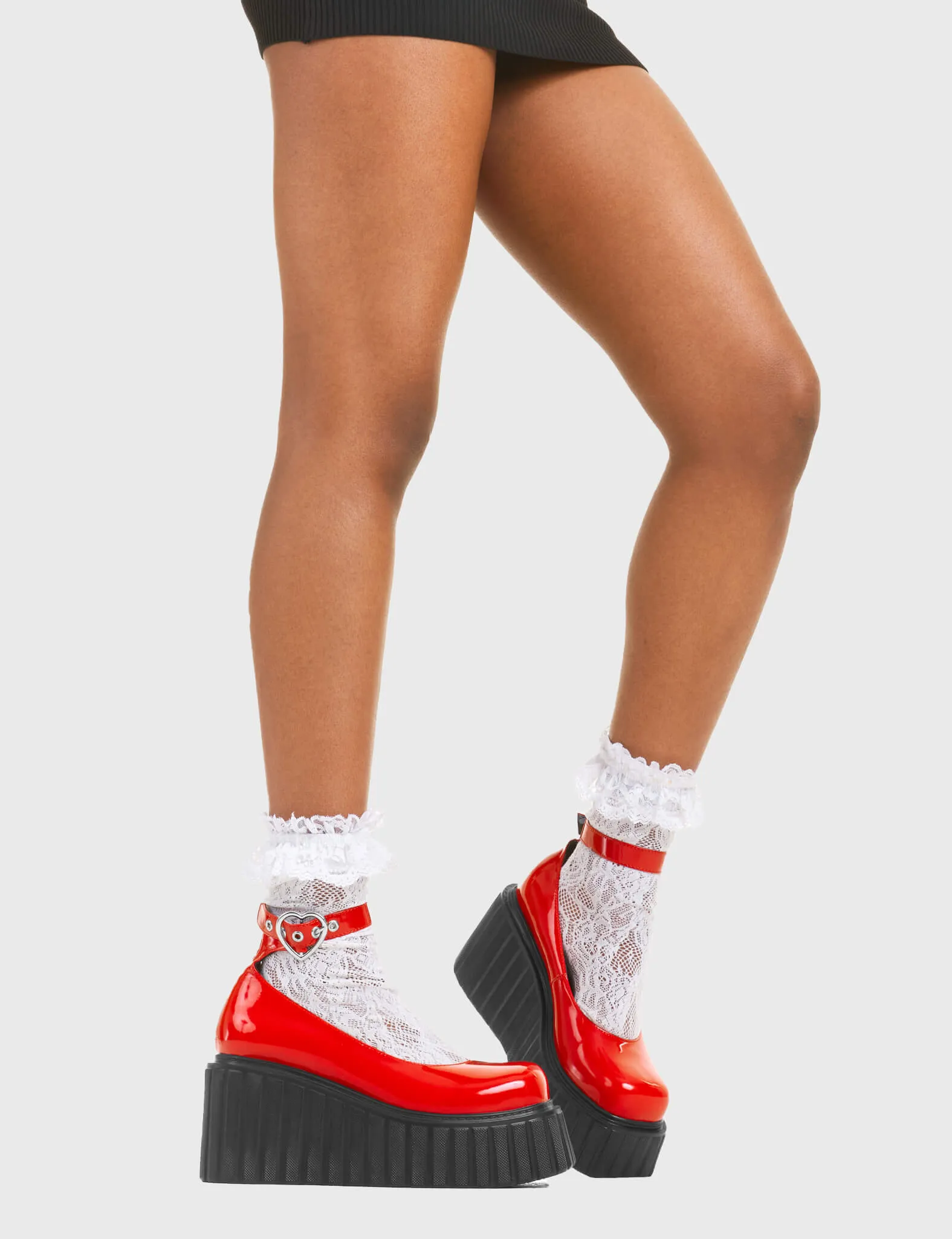 Can't Stop Chunky Platform Creeper Shoes sold by Lamoda