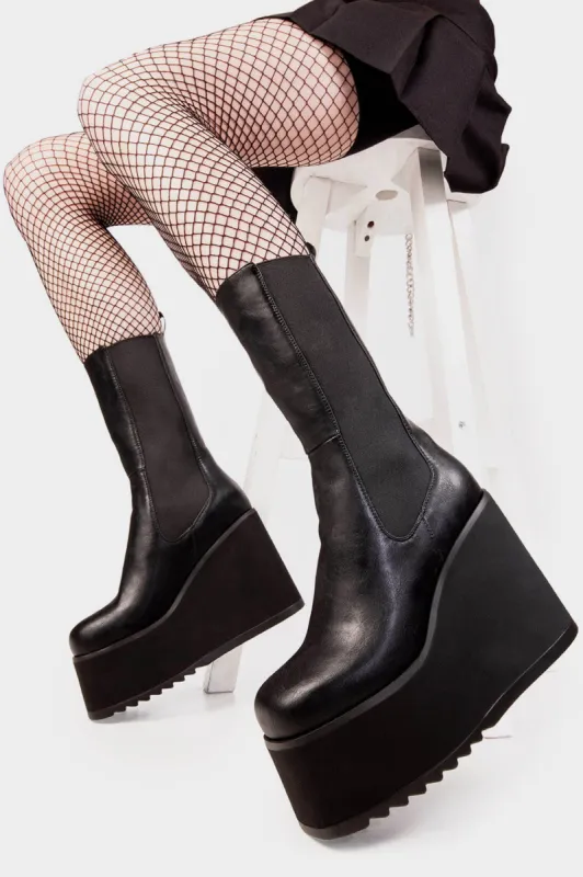 Shy Love Chunky Platform Calf Boots sold by Lamoda